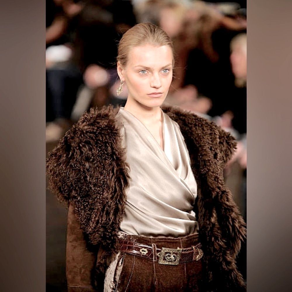 *Ralph Lauren Collection Fall 2009 Mocha Crushed Velvet Jodhpur - Picture 4 of 16